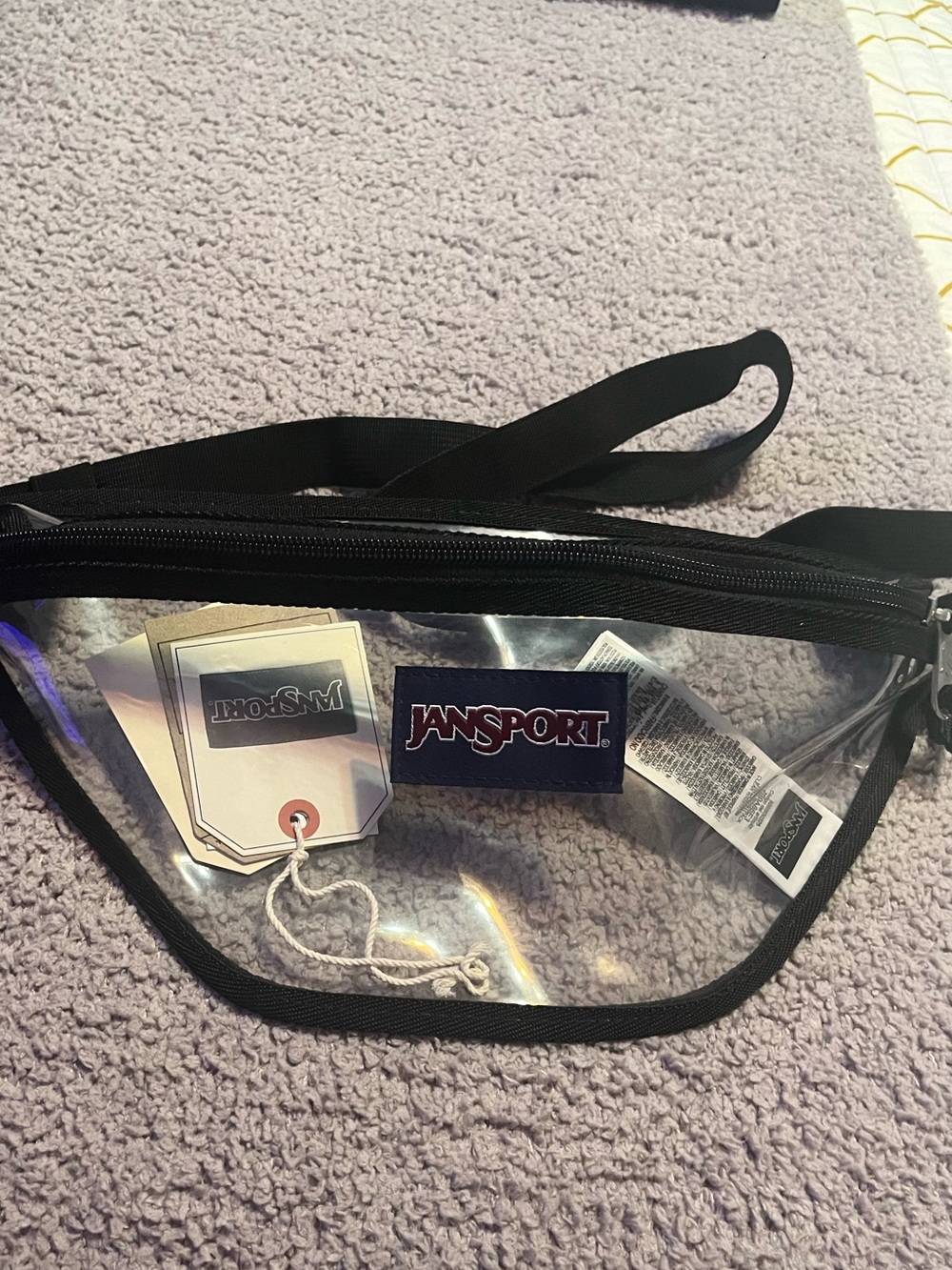 Jansport Clear Waistpack with Black Trim, Fannypack